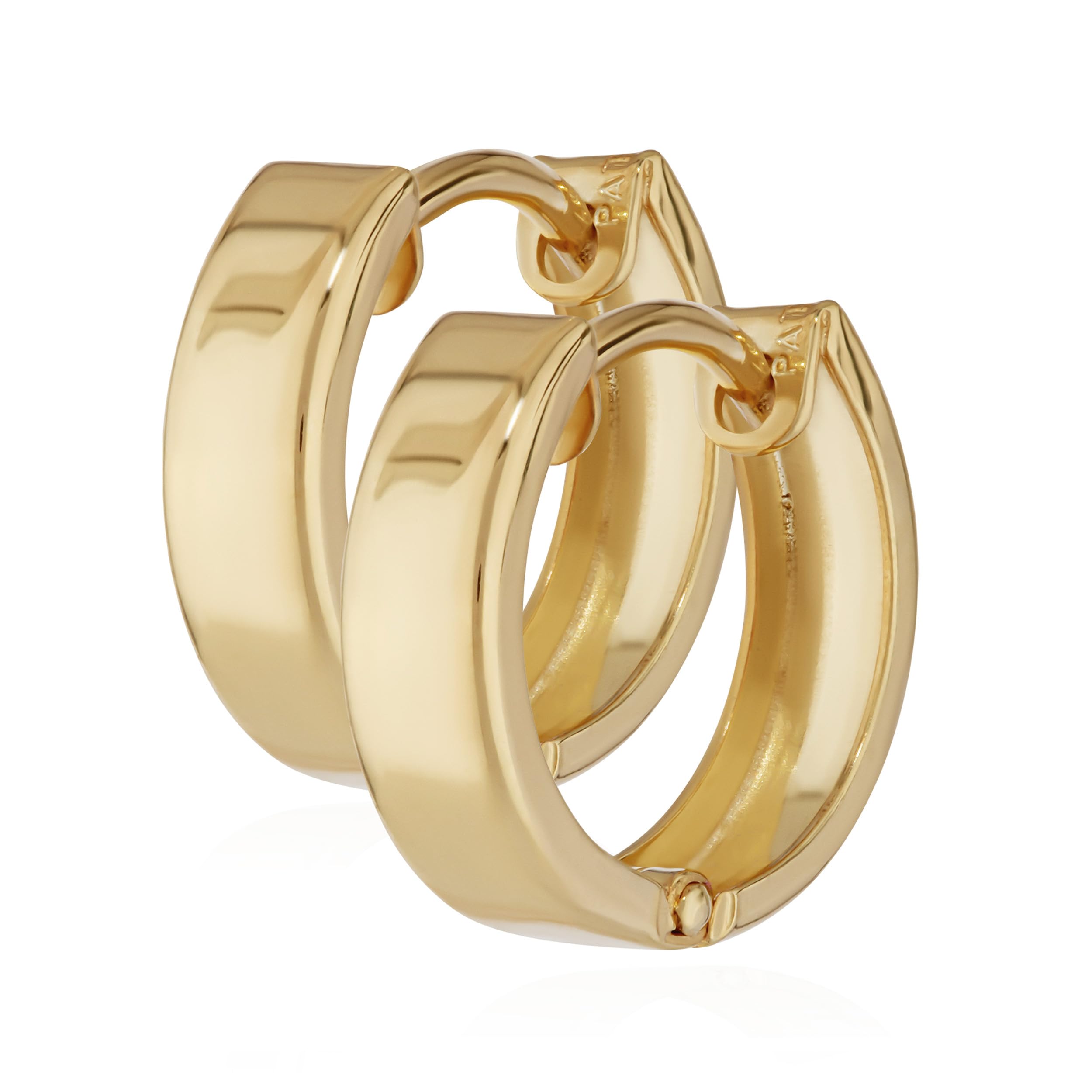 NKlaus Coppia Di Orecchini A Perno Triangolari 333 Oro Giallo - Foto 2