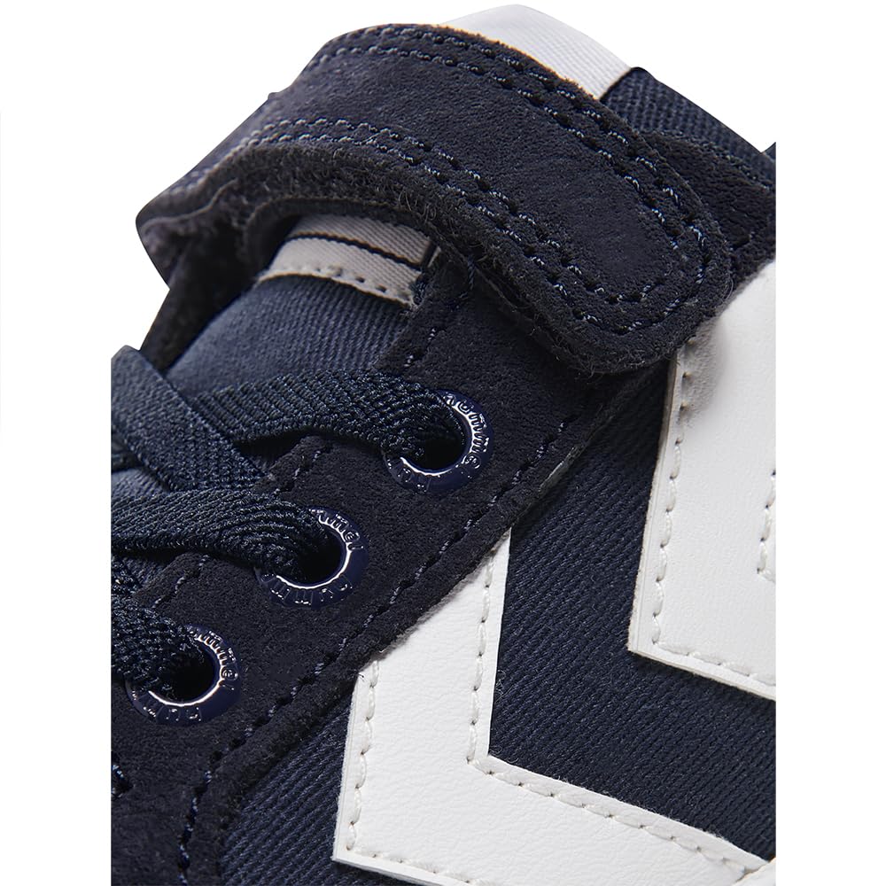 hummel Kids Slimmer Stadil Low Sneaker, Blue, Size 39