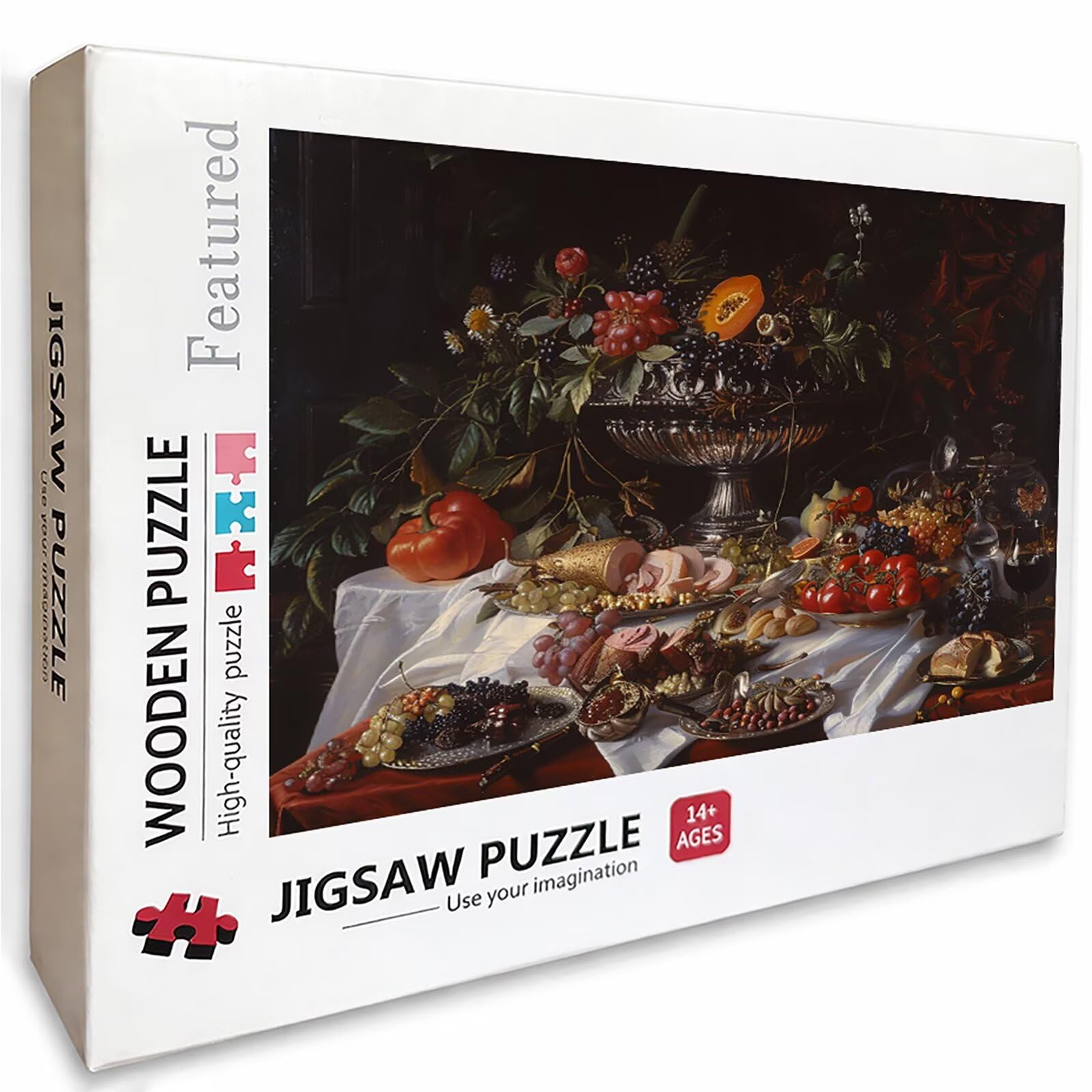 Puzzle Arte con Scatola Cibo, Frutta Puzzle Legno 3000 Pezzi Adulti 122x81cm, DIY Classici Gioco, Attività di Intrattenimento ad Alta Difficoltà, Jigsaw Per Tutta La Famiglia, Regalo Donna, O-7819