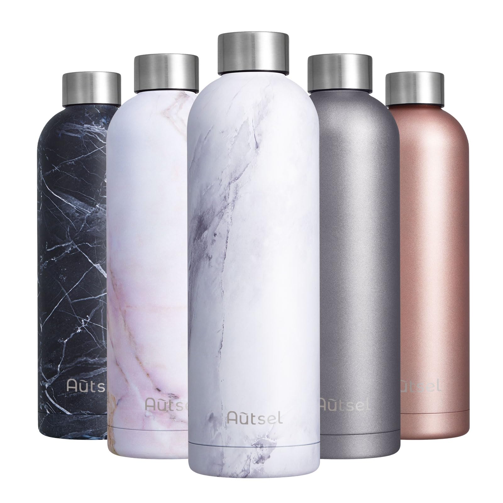 Borraccia Termica 750ml Bottiglia Termica Isolata senza BPA Borraccia Sport in Acciaio Inox Bottiglia Acqua a Prova di Perdite per Ufficio, Yoga, Campeggio