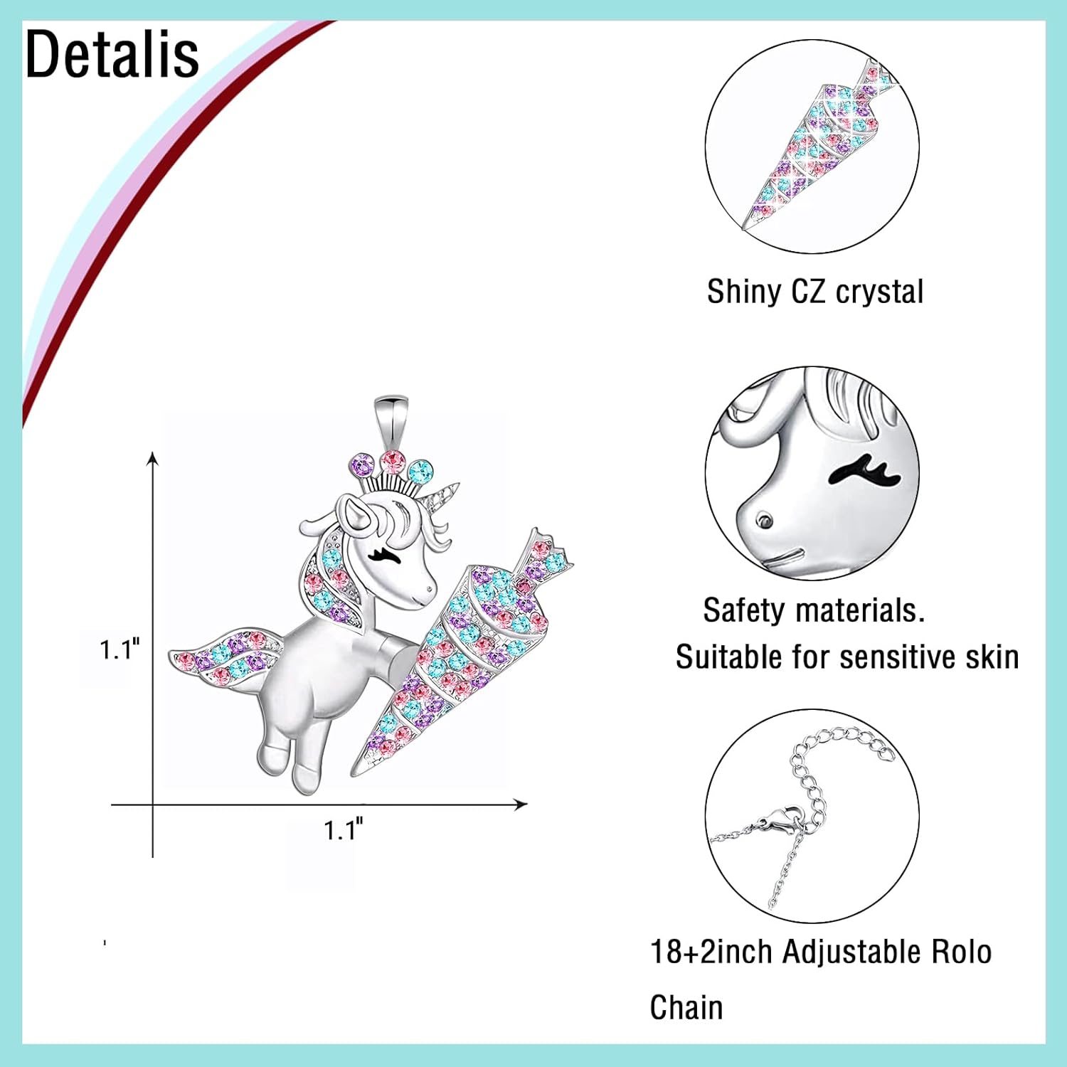 M&Ostyle Necklace for Girls Pendant Necklaces Jewelry Gifts for Girls Daughter Granddaughter Niece Birthday Christmas Graduation Gift over 3 Years old - Image 3