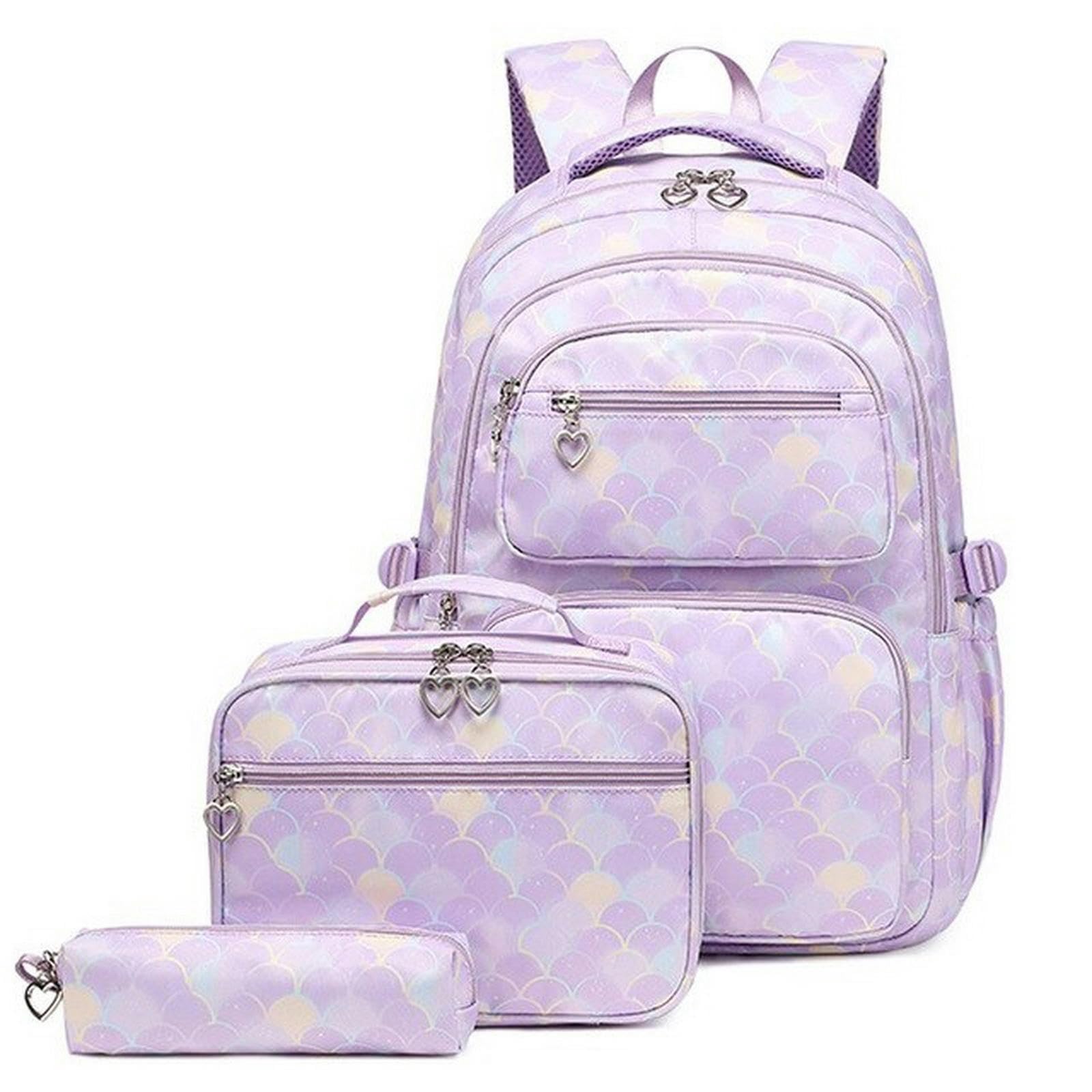 TEidea Zaino Scuola Basso Studente Fashio Student Stucchette per La Scuola di Borsa E Custodia per Matita da 3 Pezzi, Zaino per Bambini Carino
