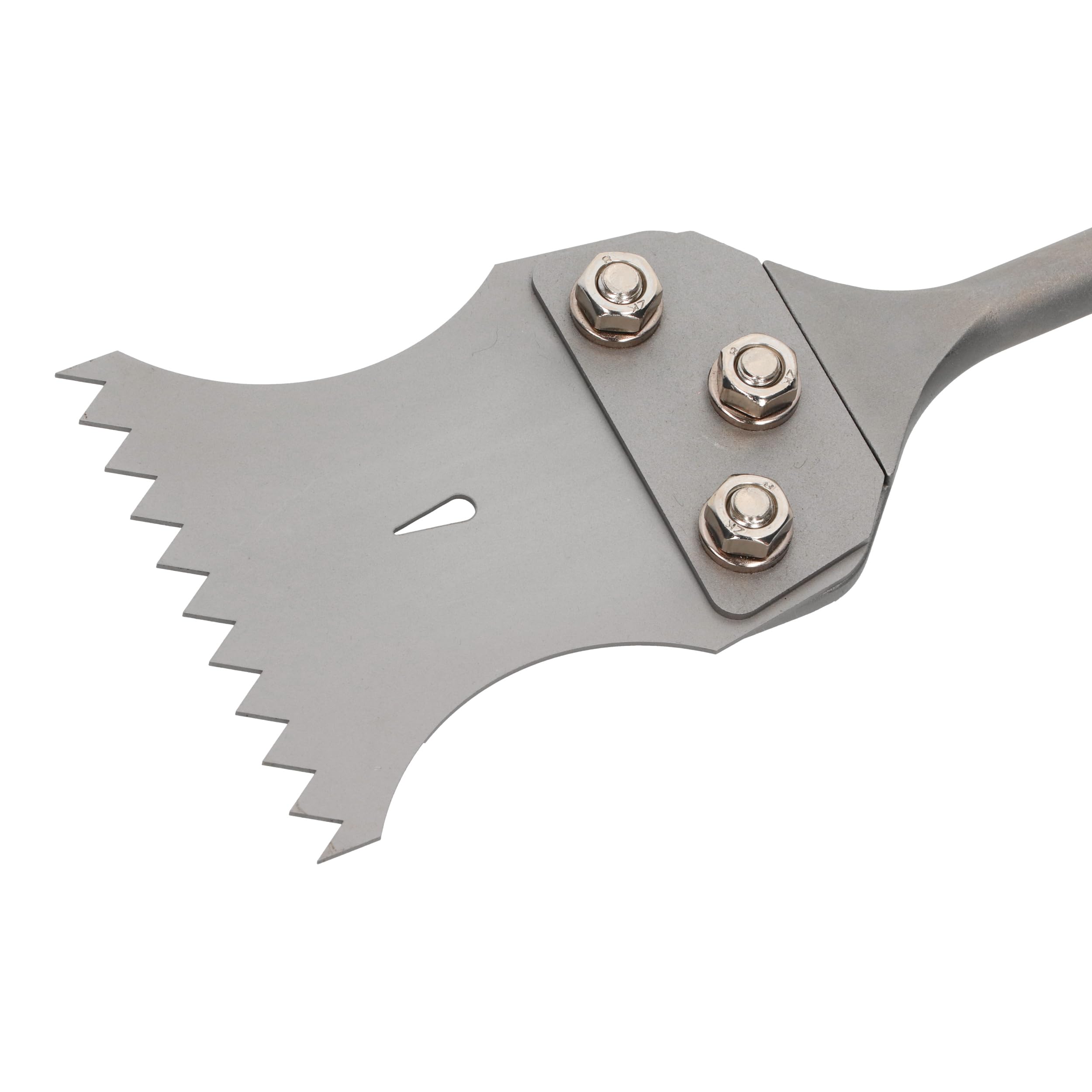 WERHE Scalpello dentato SDS Plus 100 mm, lunghezza 175 mm - Rimozione di intonaco/colla per piastrelle, scalpello raschietto/dentato per martello a percussione, lama di ricambio
