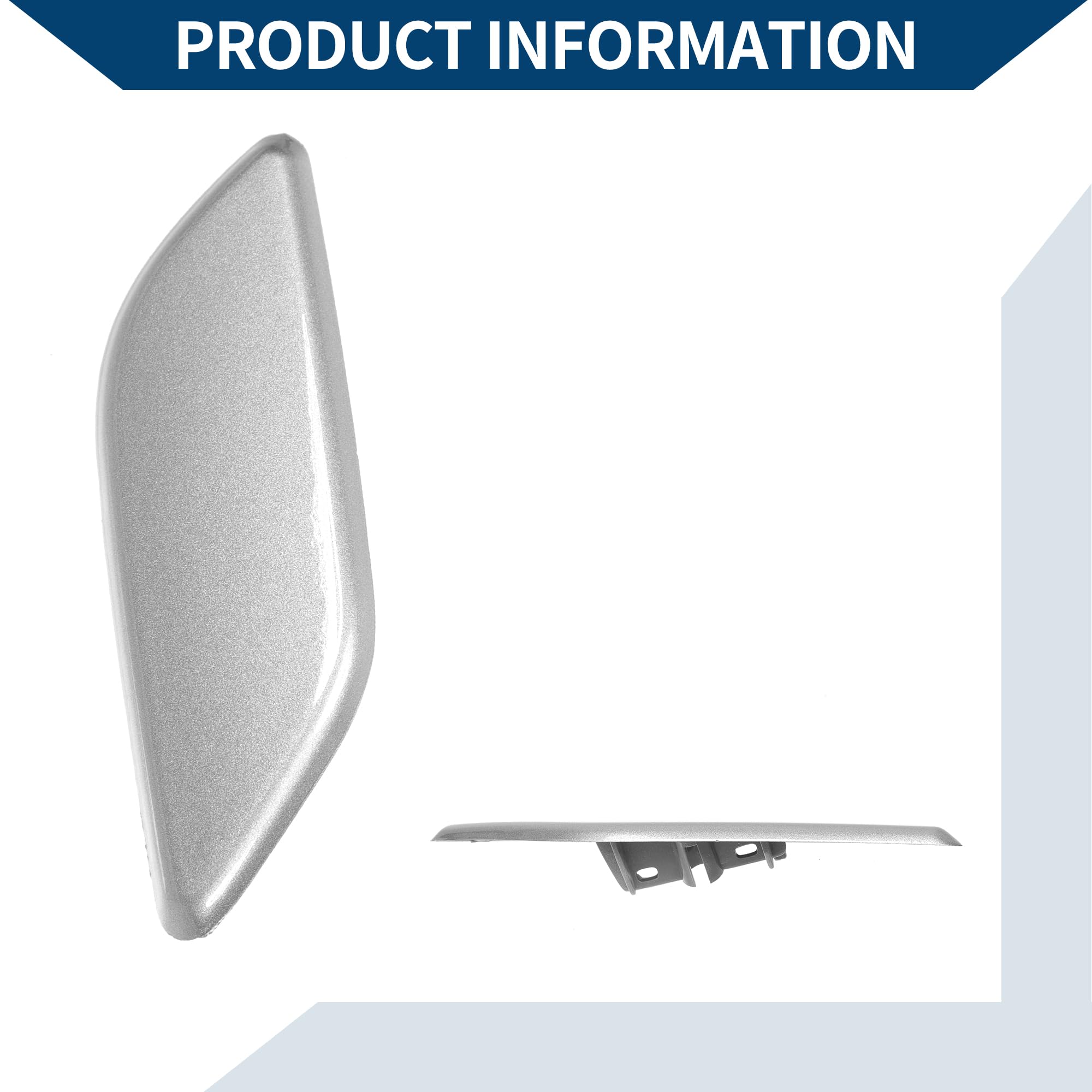 Cubierta De Boquilla De Faro Para Honda Accord 08-10 1 Pza | Tono Plateado, Derecha, Plástico, 1 Pza, Cp1 Cp2 Cp3, Reemplazo Directo, Fácil Instalación, Ajuste Preciso