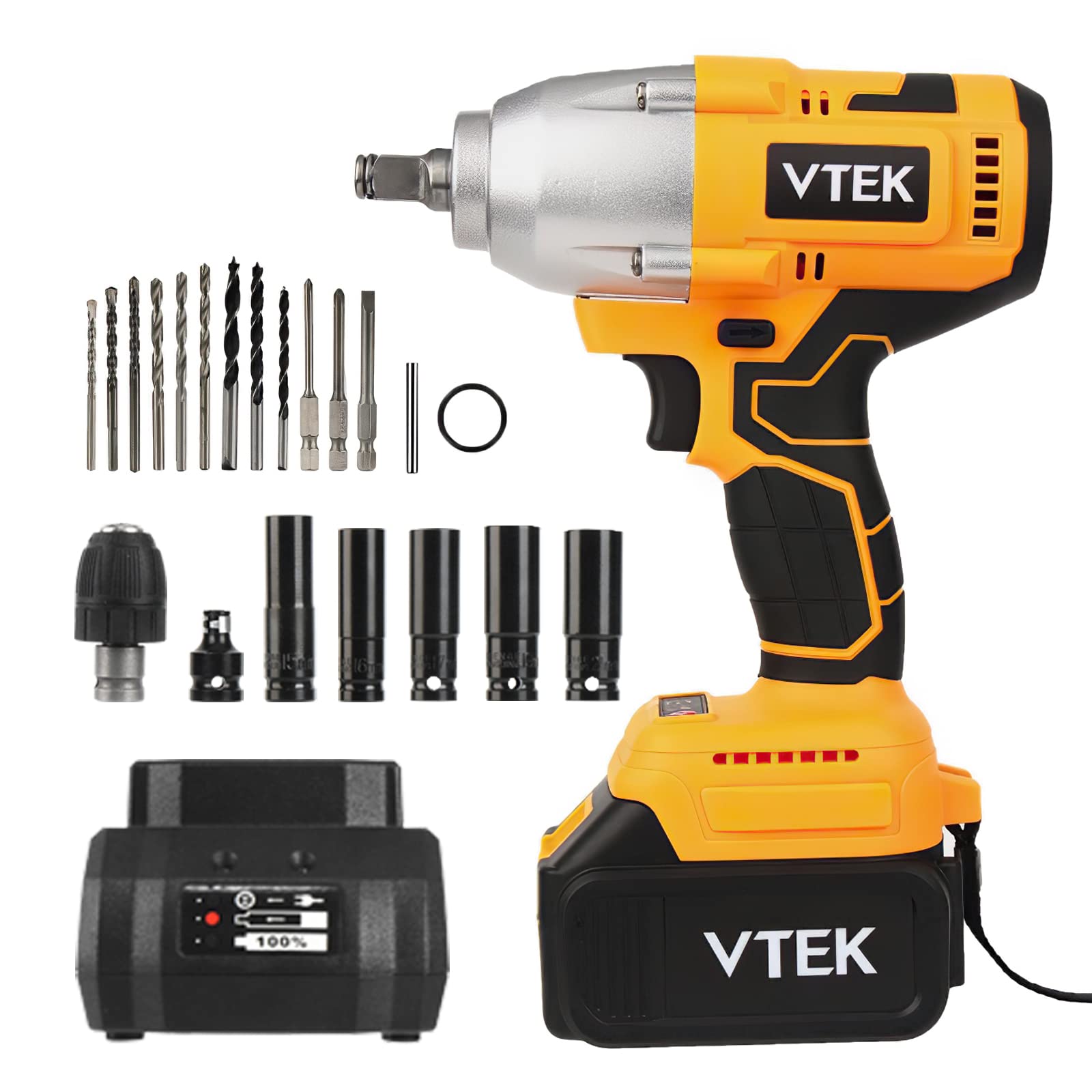 VTEK Brushless Impact Wrench 1/2 Inch 
