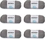 Bernat Handicrafter Cotton Overcast Yarn - 6 Pack of 50g/1.75oz - Cotton - 4 Medium (Worsted) - 80 Yards - Knitting/Crochet