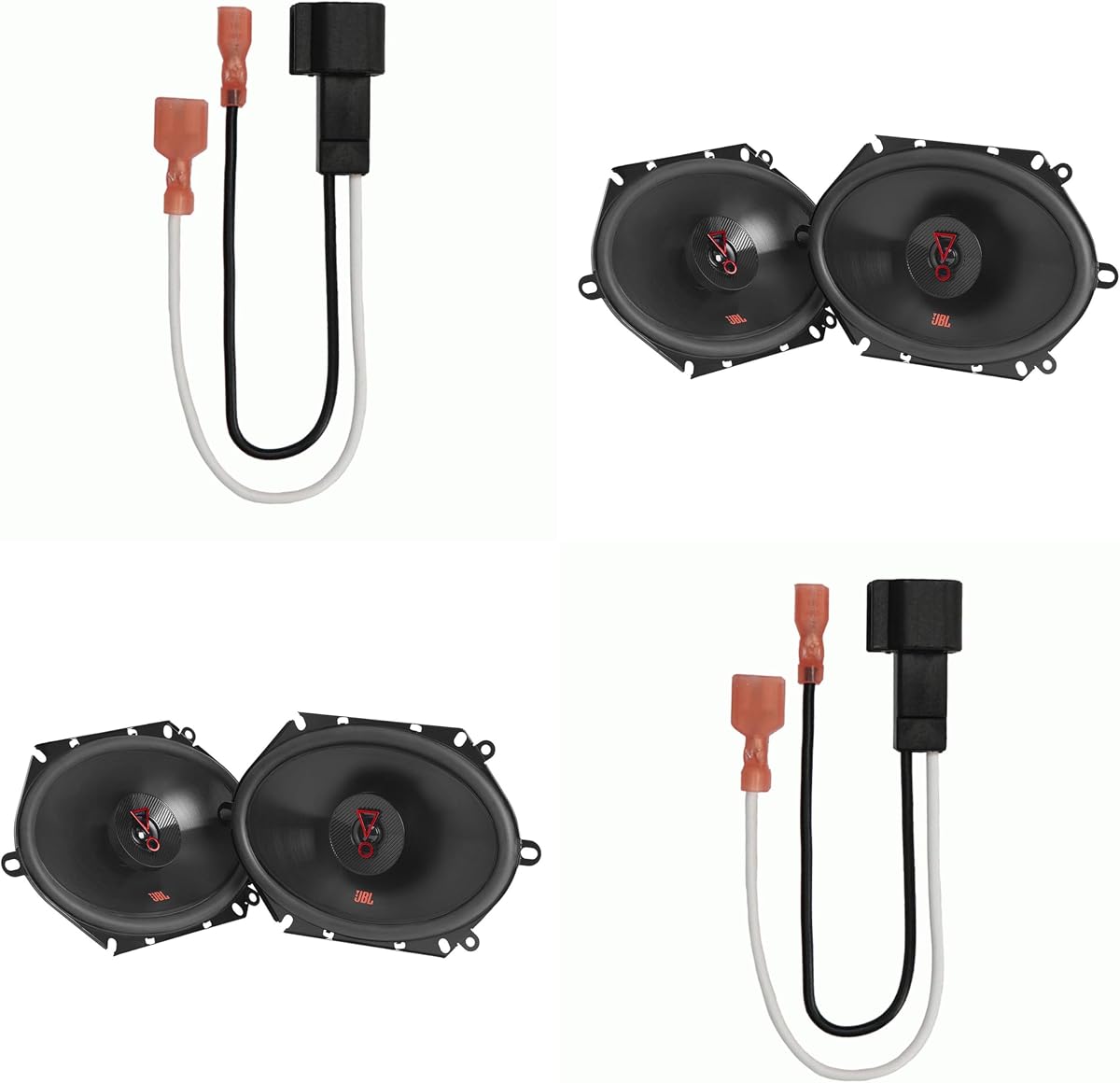 JBL Stage38627AM 6x8 in 2-Pair Bundle Compatible with Ford F-150 | Two pairs of STAGE Series 6x8 in coaxial speakers with harness; Compatible with Ford F-150 models from 1999-2014.