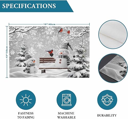 Vista 163 de Juego de 6 manteles individuales rojos para el día de San Valentín, diseño de corazón de San Valentín, resistentes al calor, lavables, manteles