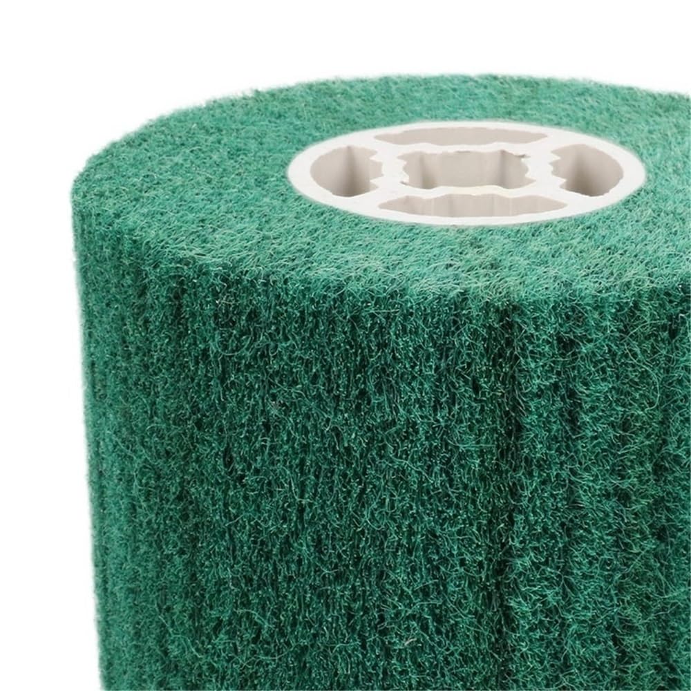 Ruota di lucidatura per trafilatura 1 spazzola abrasiva a lamelle in nylon non tessuto, 120x20x100 mm, tamburo for lucidatura e di trafilatura fili(46)