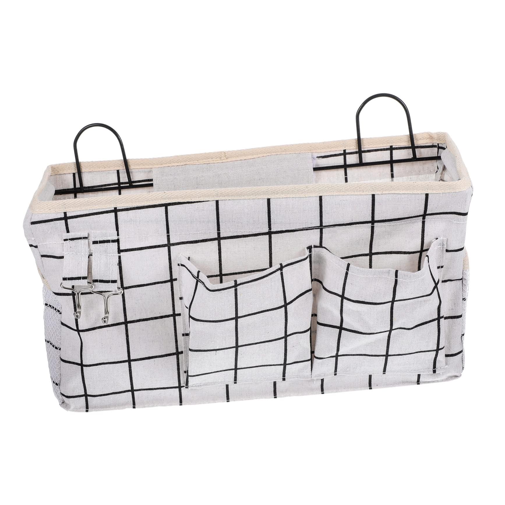 MUCKLILY Dormitory Bedside Hanging Storage Basket Stylish Organizer for Books Tablets Snacks Wall Mounted for Streamlined Living for Dorm Rooms Home Use