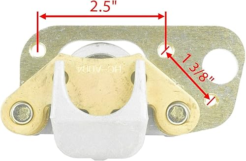 Miniatura 3 de Caltric Pinza de freno delantera y trasera con pastillas compatible con Polaris Scrambler 500 2x4 4X4 2001 2002
