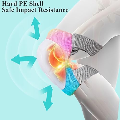 Miniatura 2 de Lemmeko Rodilleras para niños, juego de rodilleras y coderas duraderas para niños y niñas de 3 a 8 años, cómodas rodilleras y coderas para patineta,