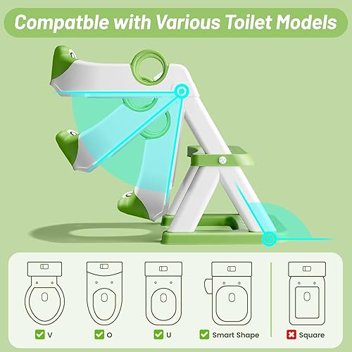 Vista 53 de Asiento de entrenamiento para ir al baño, para niños y niñas, 2 en 1, protector contra salpicaduras, antideslizante, taburete Aa-gris.