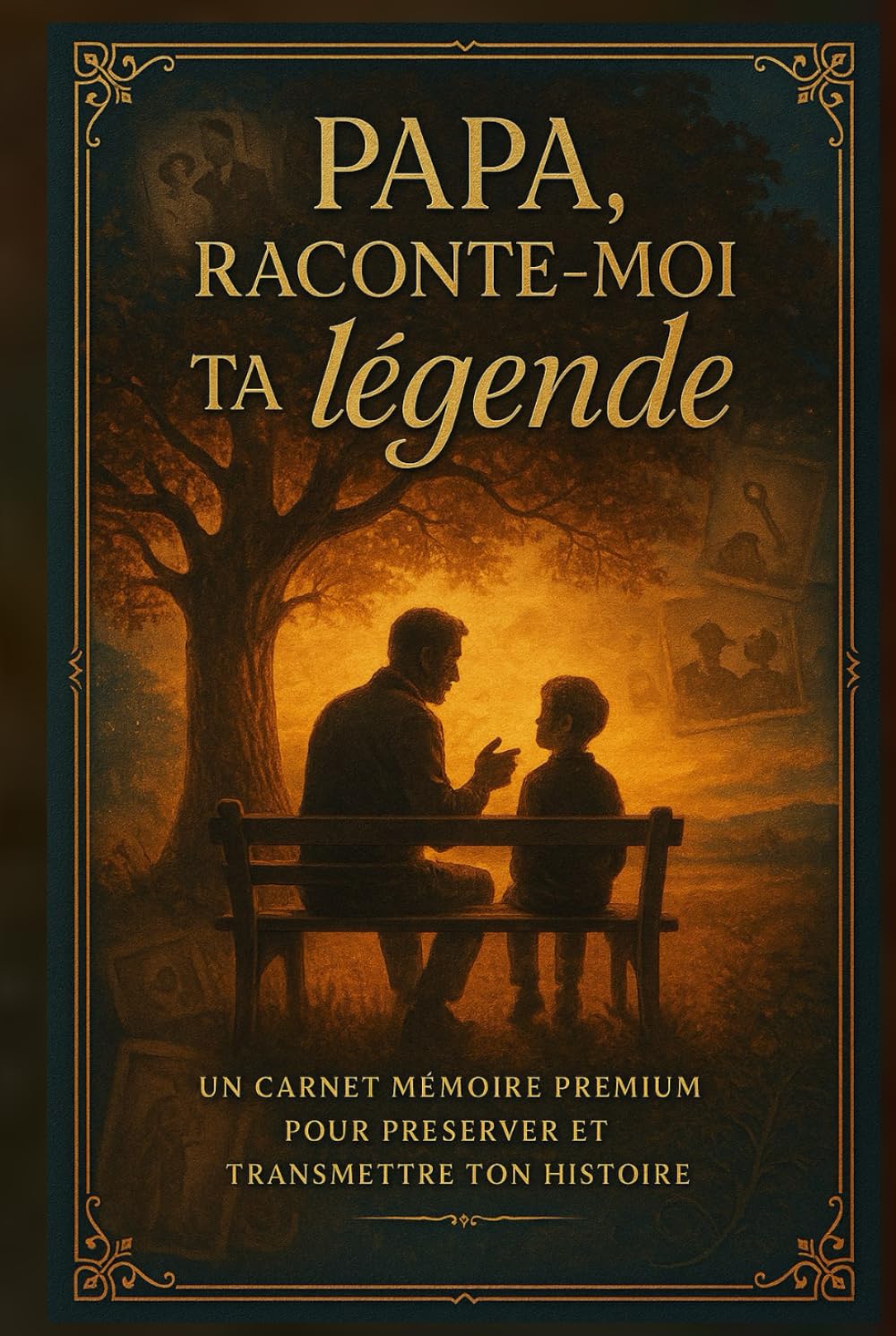 Papa, raconte-moi ta légende: Carnet mémoire premium avec 180 questions pour préserver et transmettre ton histoire familiale | Idée cadeau originale pour dire papa je veux connaitre ton histoire