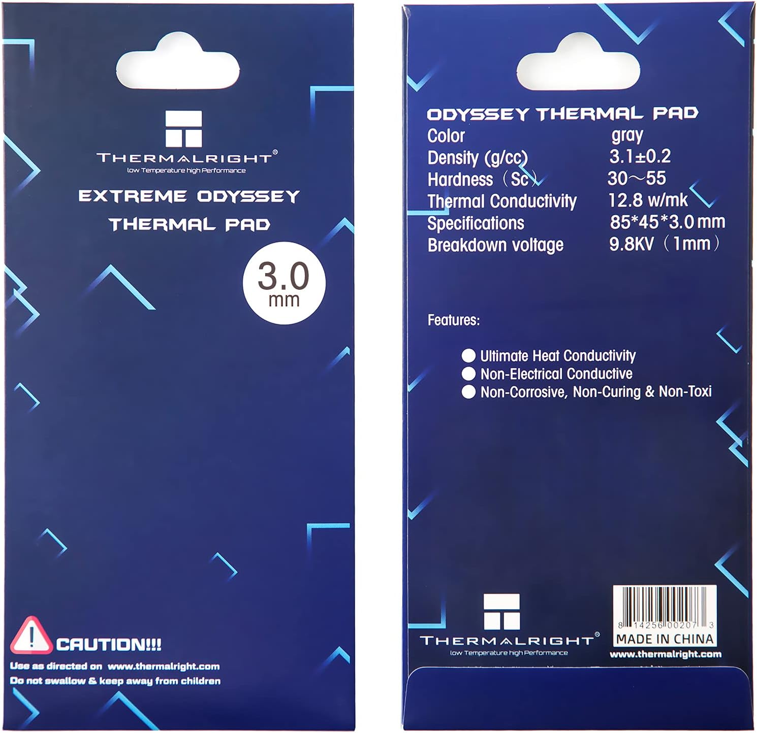 Buy THERMALRIGHT Odyssey Thermal Pad 12.8 WmK, 85x45x3mm, Heat