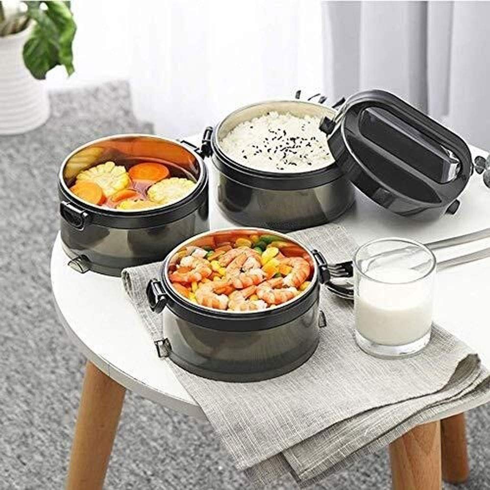 Portapranzo, Bento impilabile con Posate, Bottiglia Termica Portatile per zuppa, Contenitore per Alimenti a Prova di perdite