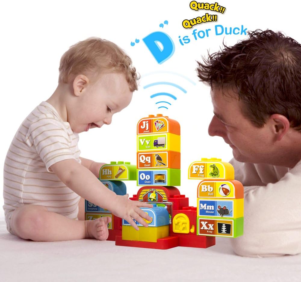 Talking ABC Blocks Alphabet Learning - Plastic Blocks with Audio for 18 Months and Up