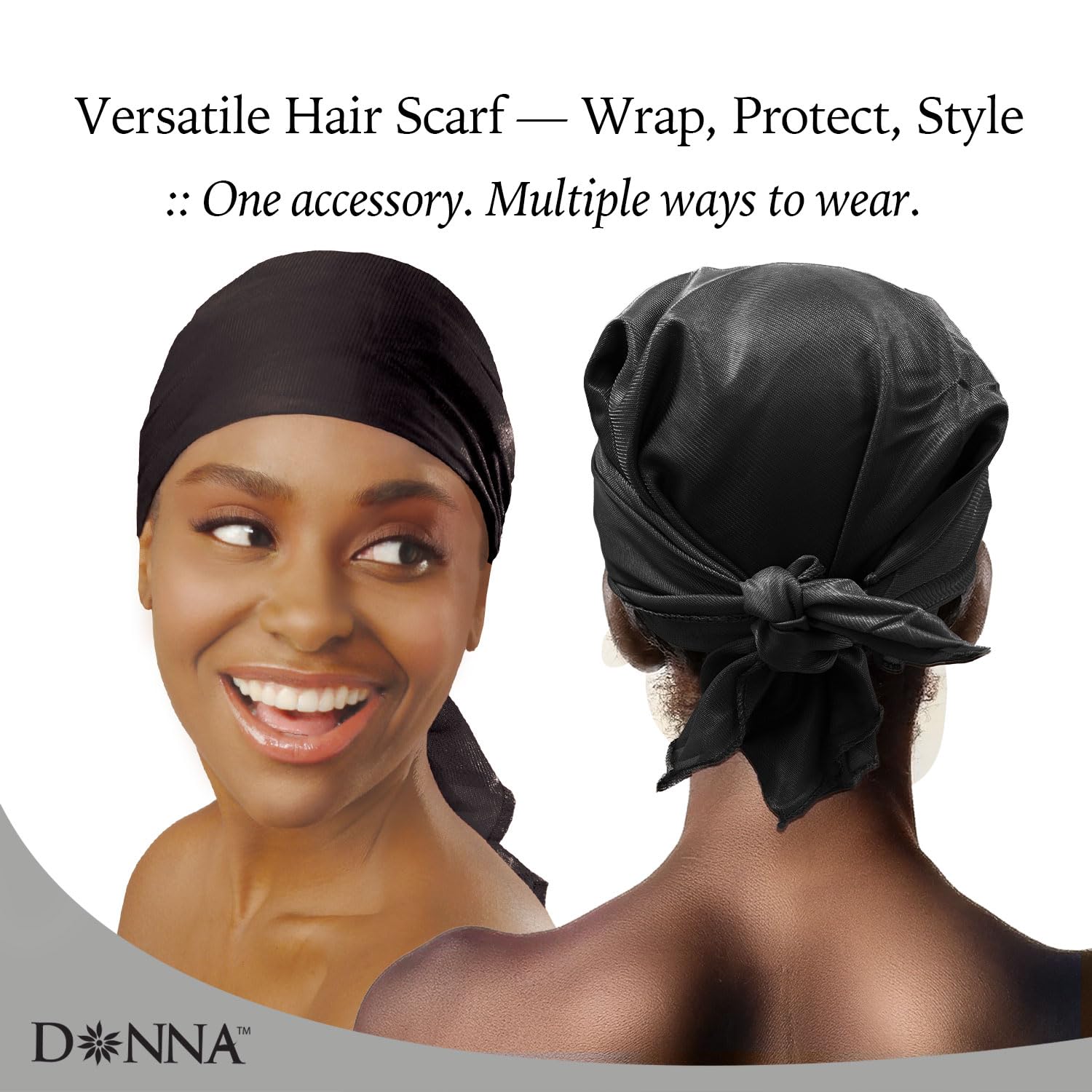 Amazon.com: DONNA Silky Smooth Satin Wrap – Soft Breathable  display picture 2