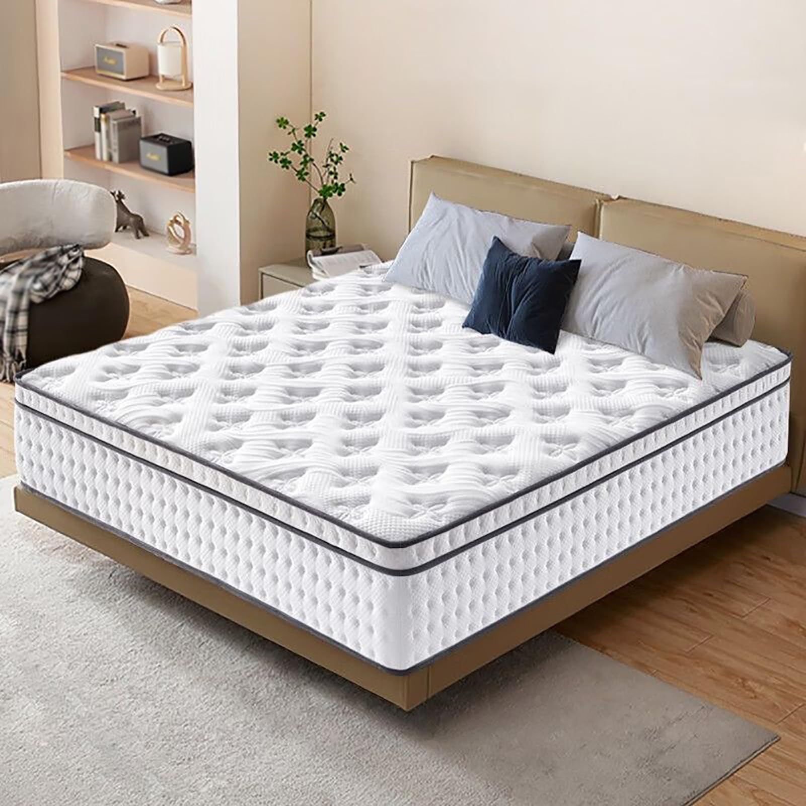 Amazon.com: Mattress, 8 Inch Memory Foam Pocket Sprung Orthopedic