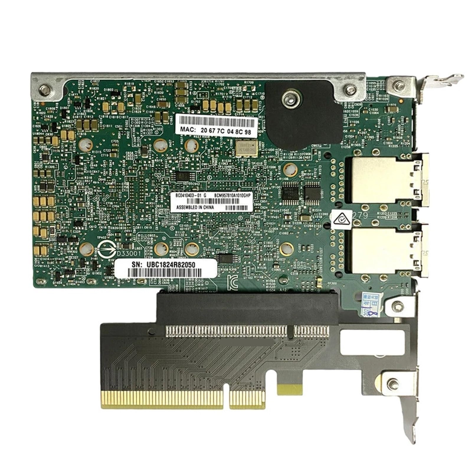 10GbE 2-portowa 533FLR-T 701534-001/700757-001 700759-B21 RJ-45 PCIe NIC 10 GB 10 Gigabit PCI Express karta sieciowa