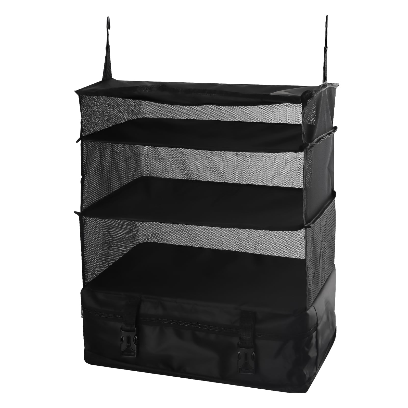 OZJAYOZJAY Thicken Portable Hanging Travel Shelves Bag, Hanging Travel Organizer, Travel Packing Organizers with Hanging Packing Cubes for Travel, Perfect Carry On Closet Suitcase_17.7 * 11.8 * 20.5in