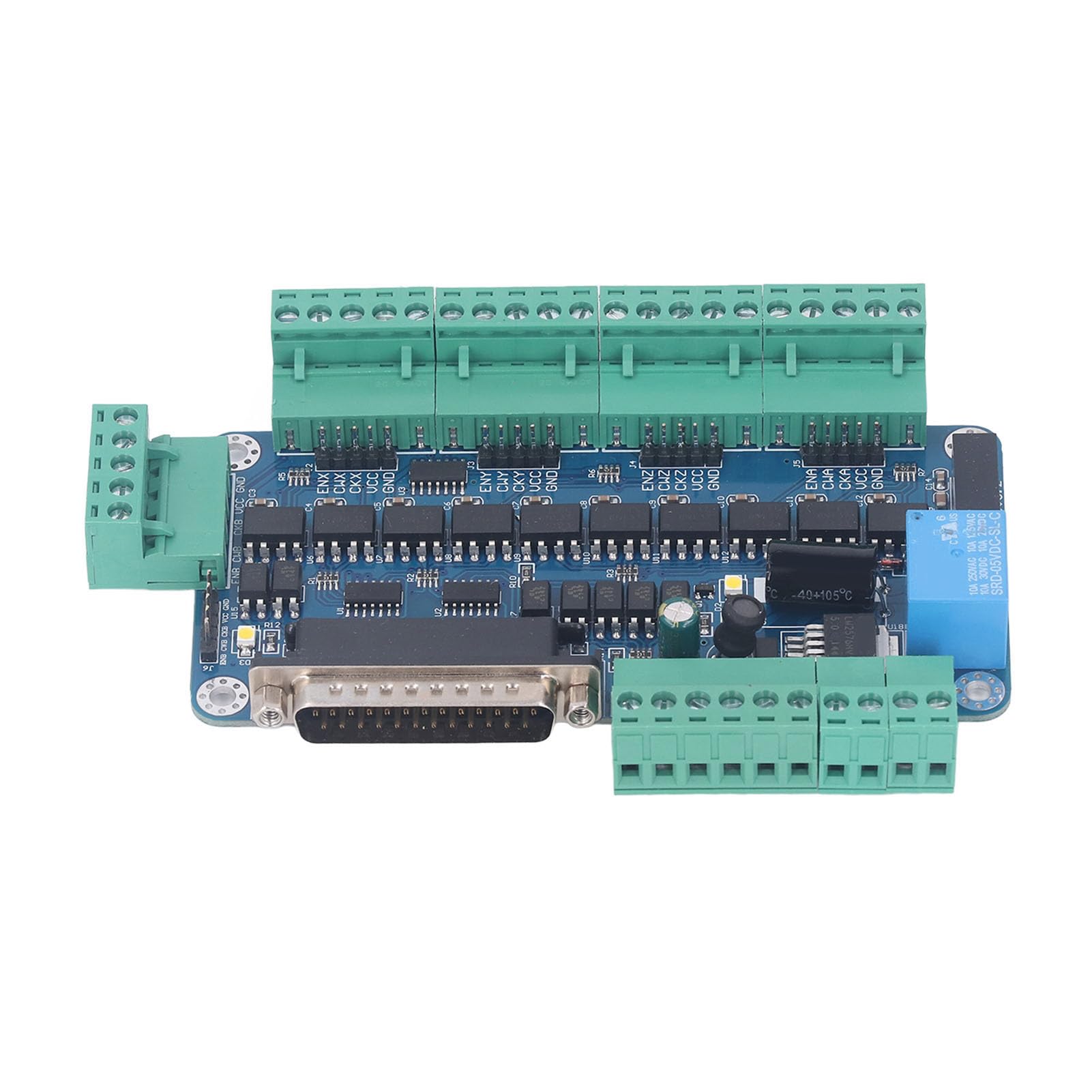 CNC Stepper Motor Controller Board, CNC Stepper Motor Controller Board 5 Axes Control Distribution for 12‑60V DC CNC, Spray Bottles