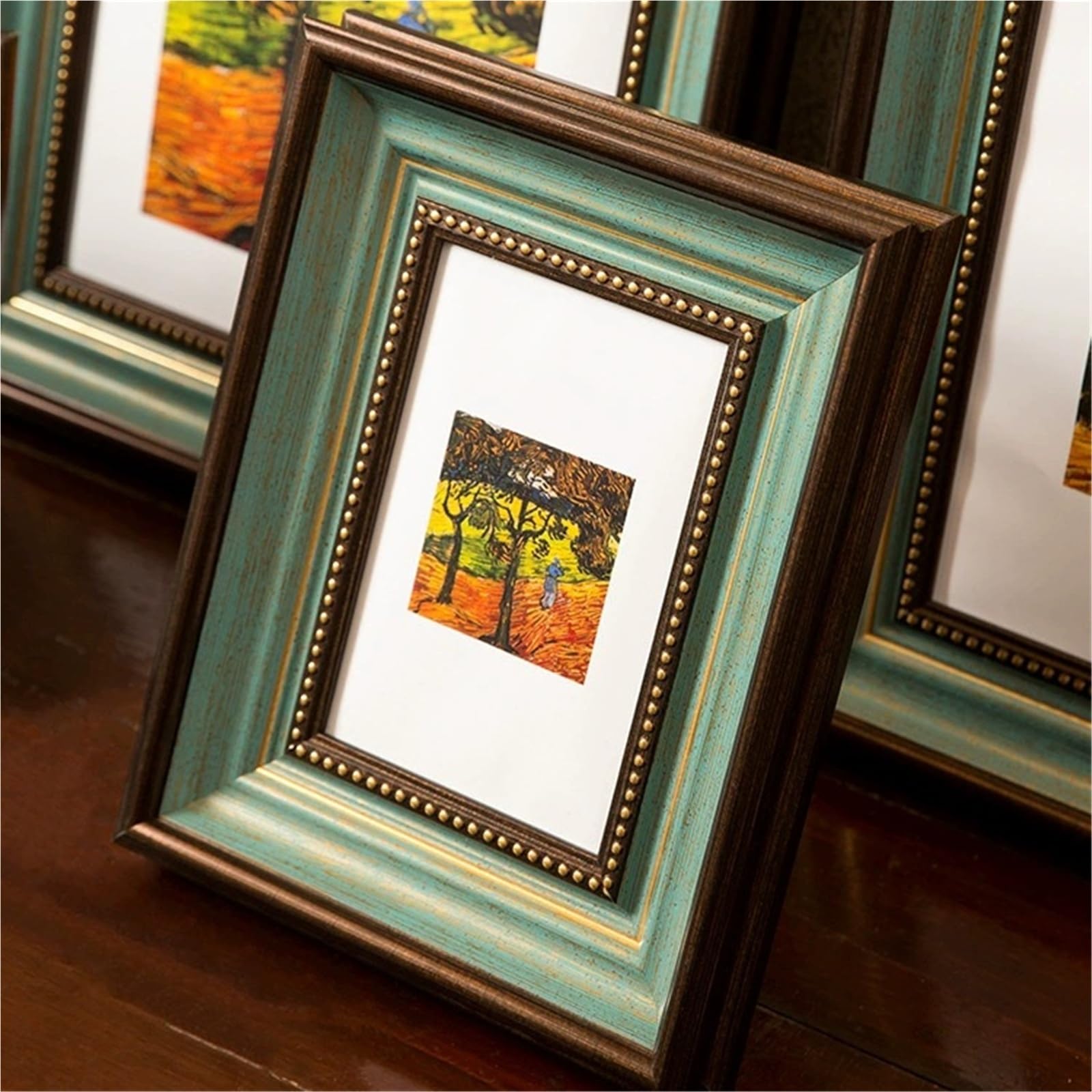 Wooden Photo Frames Can Be Used As Wall Mounts Or Desktop Keepsake Gifts(Blue,12-inch [25.3 * 30.3])