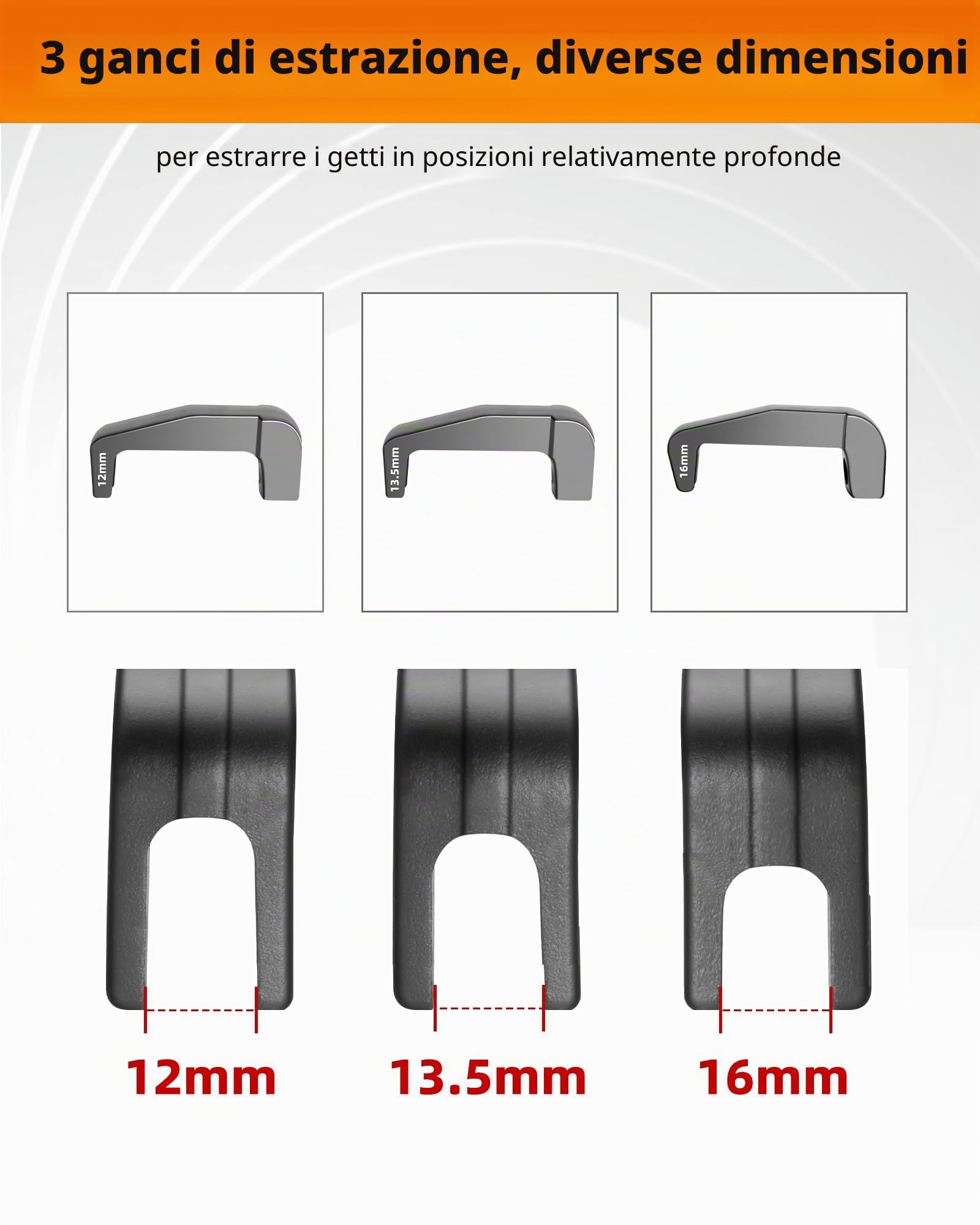 RUIZHI 24pc Estrattore Pneumatico per Ugelli di Iniezione - Strumento di Rimozione per Iniezione Ugelli, Iniettore di Carburante Diesel, Compatibile con Bosch Delphi Denso Siemens, con 19 Adattatori