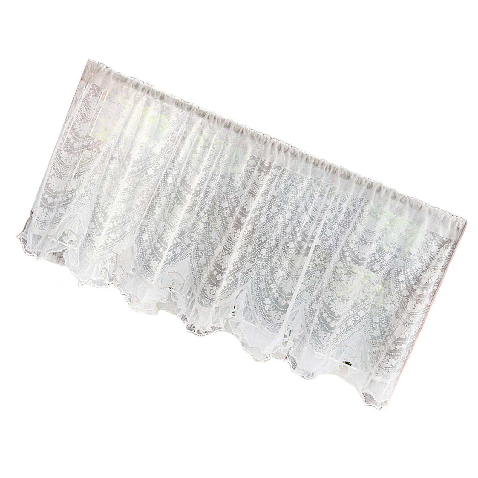 Jazuaiao Star Love Arch Shape Enduring Pattern Window Panel Rod Pocket Curtain Sturdy Polyester Fabric For Home Privacy Screen Polyester Home Curtains