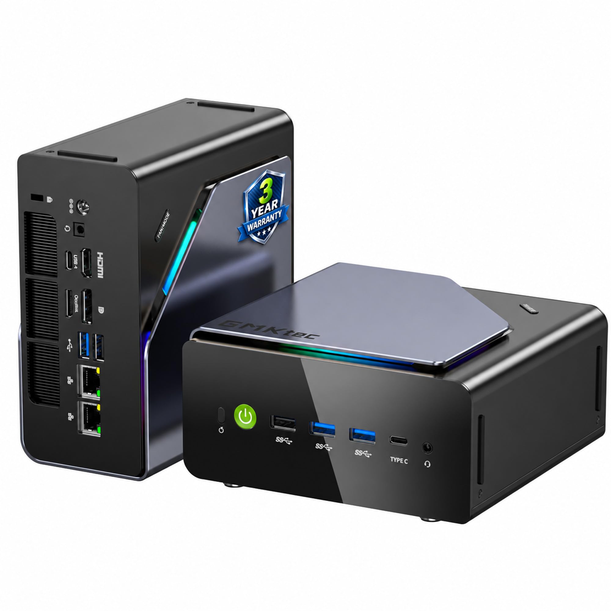 GMKtec K12 Gaming Mini PC Oculink AMD Ryzen 7 H 255 (Upgraded 8745HS) 32GB DDR5 RAM 512GB SSD