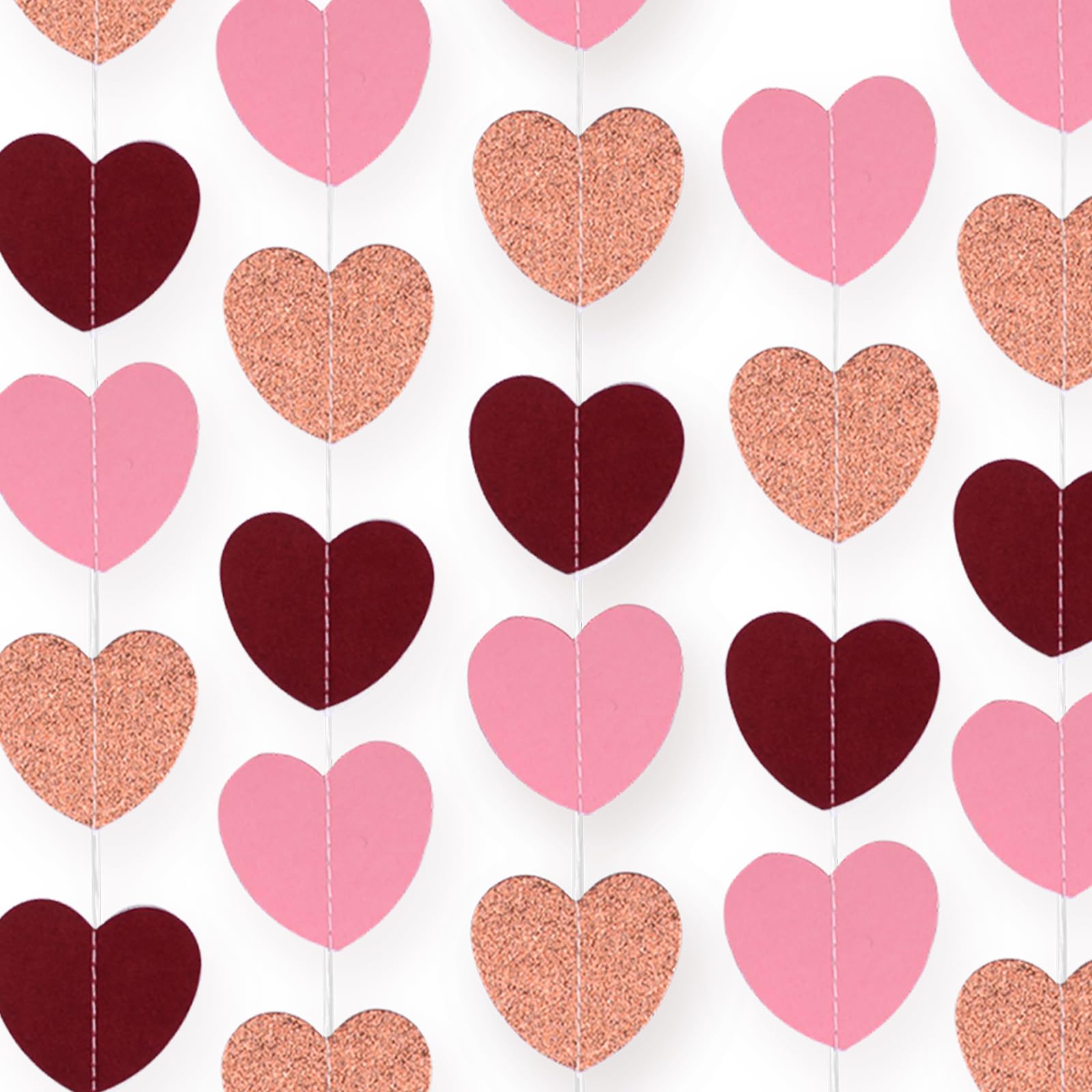 Guirlande cœur rouge pour enterrement vie de jeune fille et surprise romantique