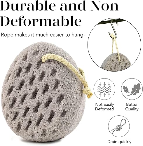 Miniatura 4 de BAIMEI Bath Sponge Sponge Loofah Body Scrubber Shower Pouf Cleaning Loofahs Sponge Shower Use Sponge 2pcs