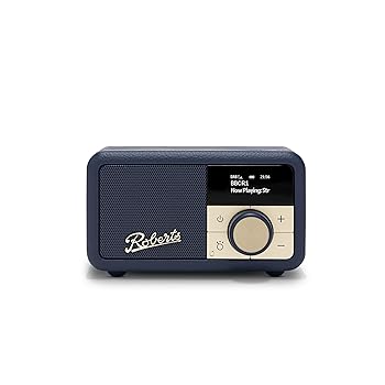 Roberts PETITE2 FM/DAB/DAB+ Portable Radio, Midnight Blue