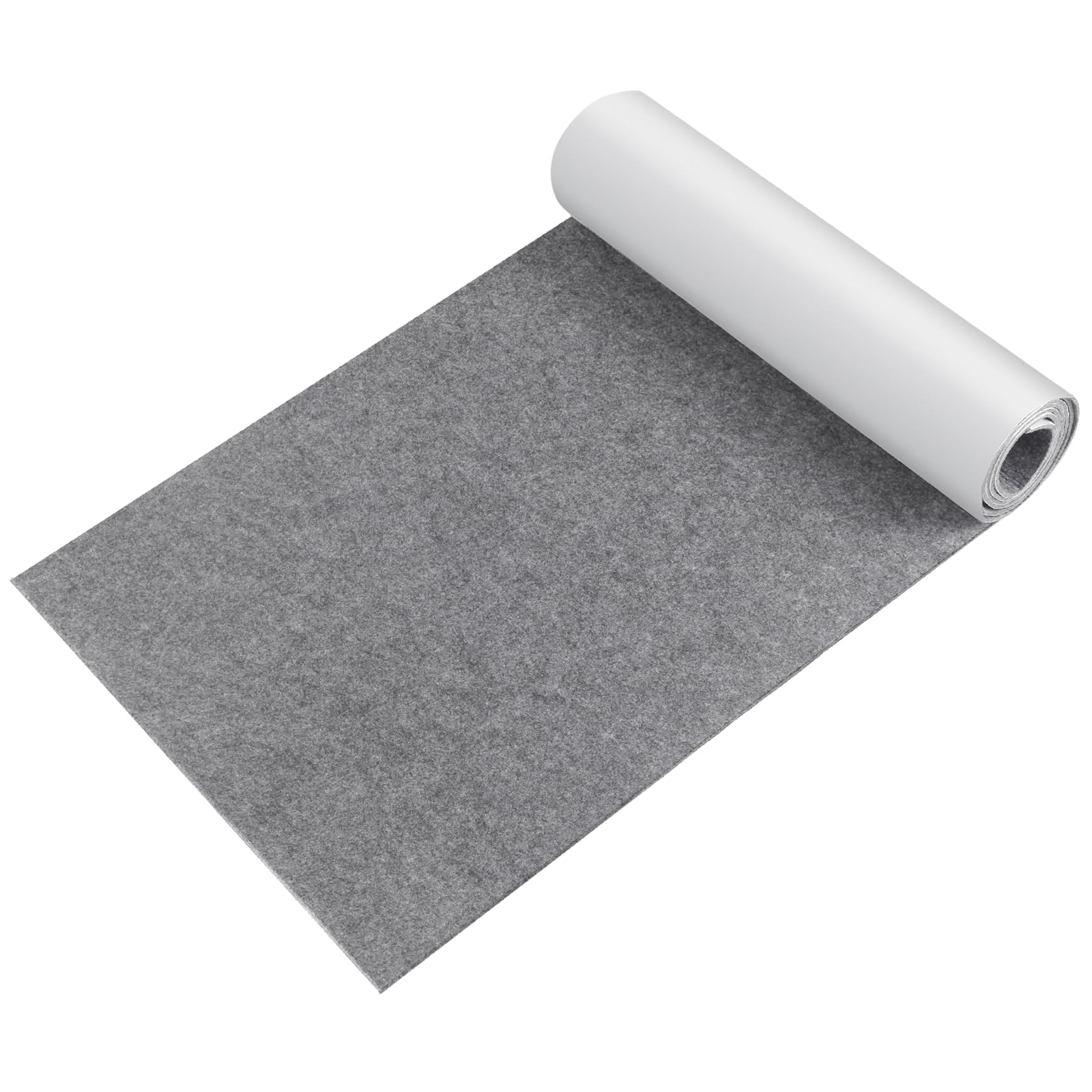 ddckj 12.6x59.1 Inch Medium Gray Felt Roll 3 mm Thick Self Adhesive Felt
