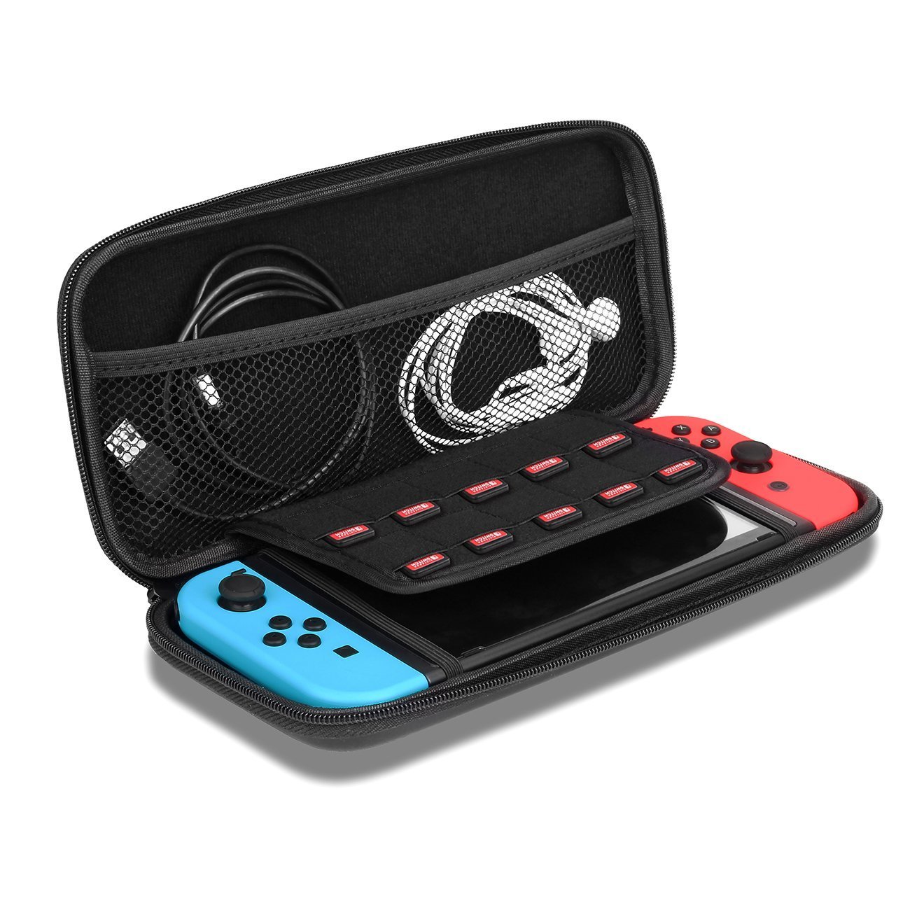 Amazon.com: Nintendo Switch Hard Carrying Case by Holuck with 10 Game ...