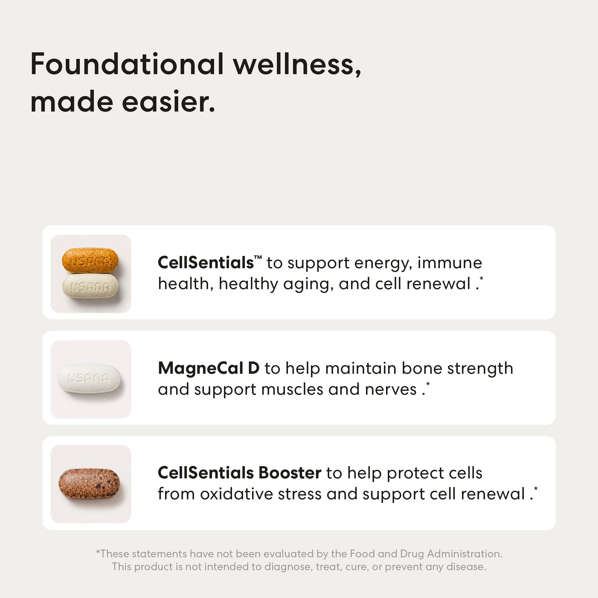 Amazon.com: USANA - HealthPak with InCelligence - 上午/下午- 56 包