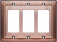 Vista 22 de Monarch Abode Placa de pared basculante de 4 segmentos, placa de pared decorativa para interruptor de metal, placa decorativa para interruptor