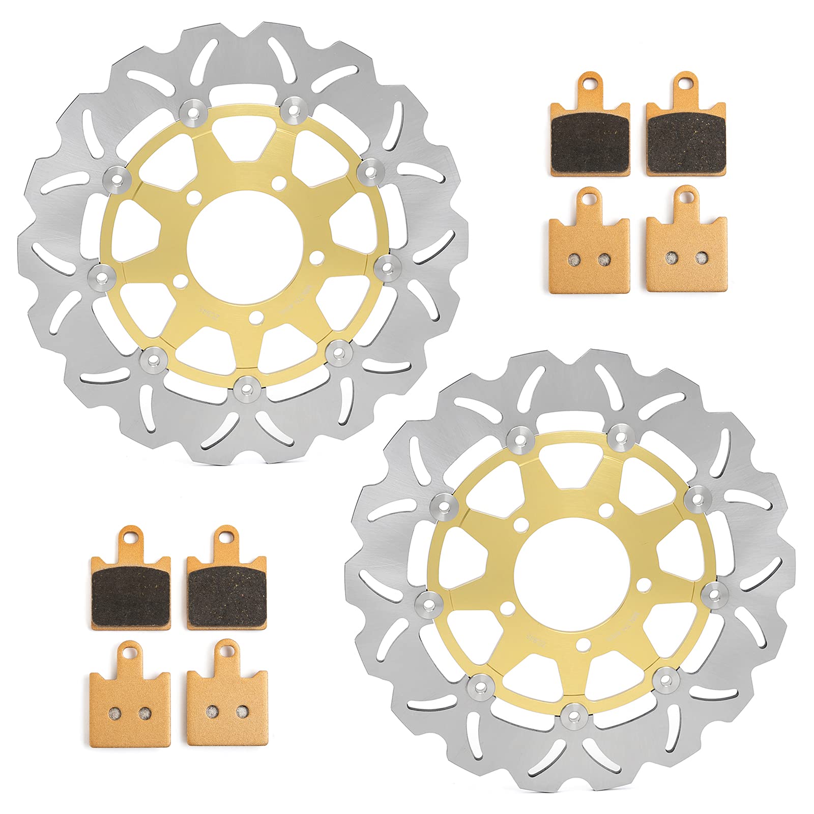Amazon.com: SFriding Front Brake Disc Rotors and Pads Kit for