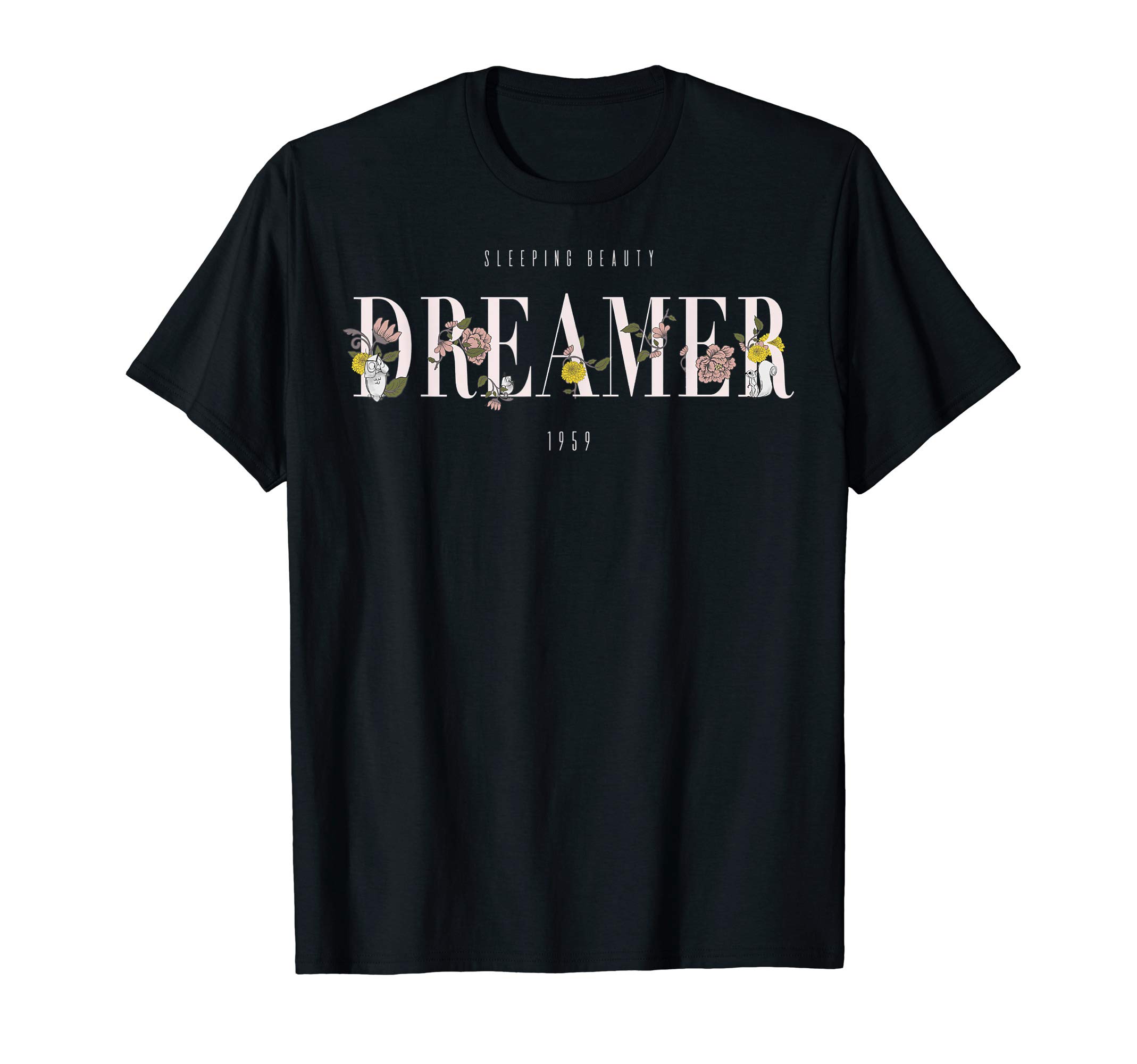 Disney Sleeping Beauty 1959 Dreamer Flowers Graphic T-Shirt T-Shirt