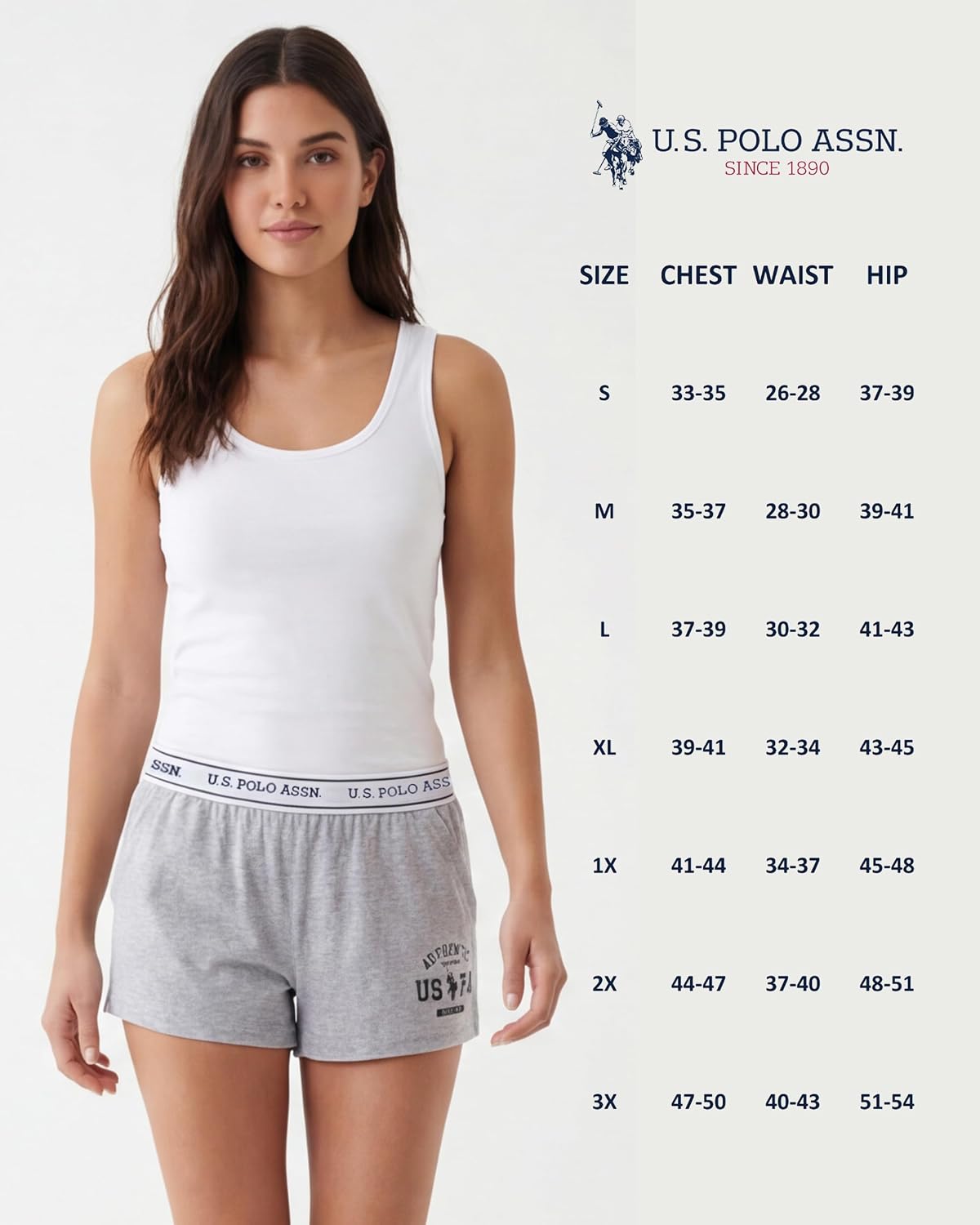 U.S. POLO ASSN. Womens Pajama Shorts with Pockets
