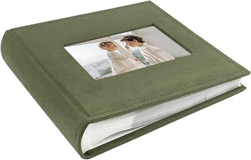 Miniatura 5 de Golden State Art, Juego de 3 álbumes de fotos con capacidad para 200 fotos horizontales de 4 x 6 pulgadas con notas para Navidad, vacaciones,