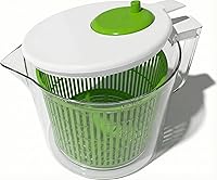 CoolerKitchen 2.5 Qt Mini Salad Spinner - Dishwasher Safe Lettuce Dryer, Single Serve Colander Bowl for Fruits Veggies Herbs