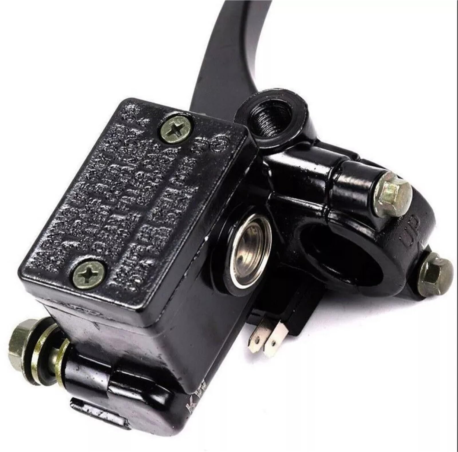 Levier de Frein Moto Pompe de frein universelle pour moto, 22mm, maître-cylindre avant, levier hydraulique droit pour Dirt Pit Bike, ATV, Quad, cyclomoteur, Scooter(Style B)