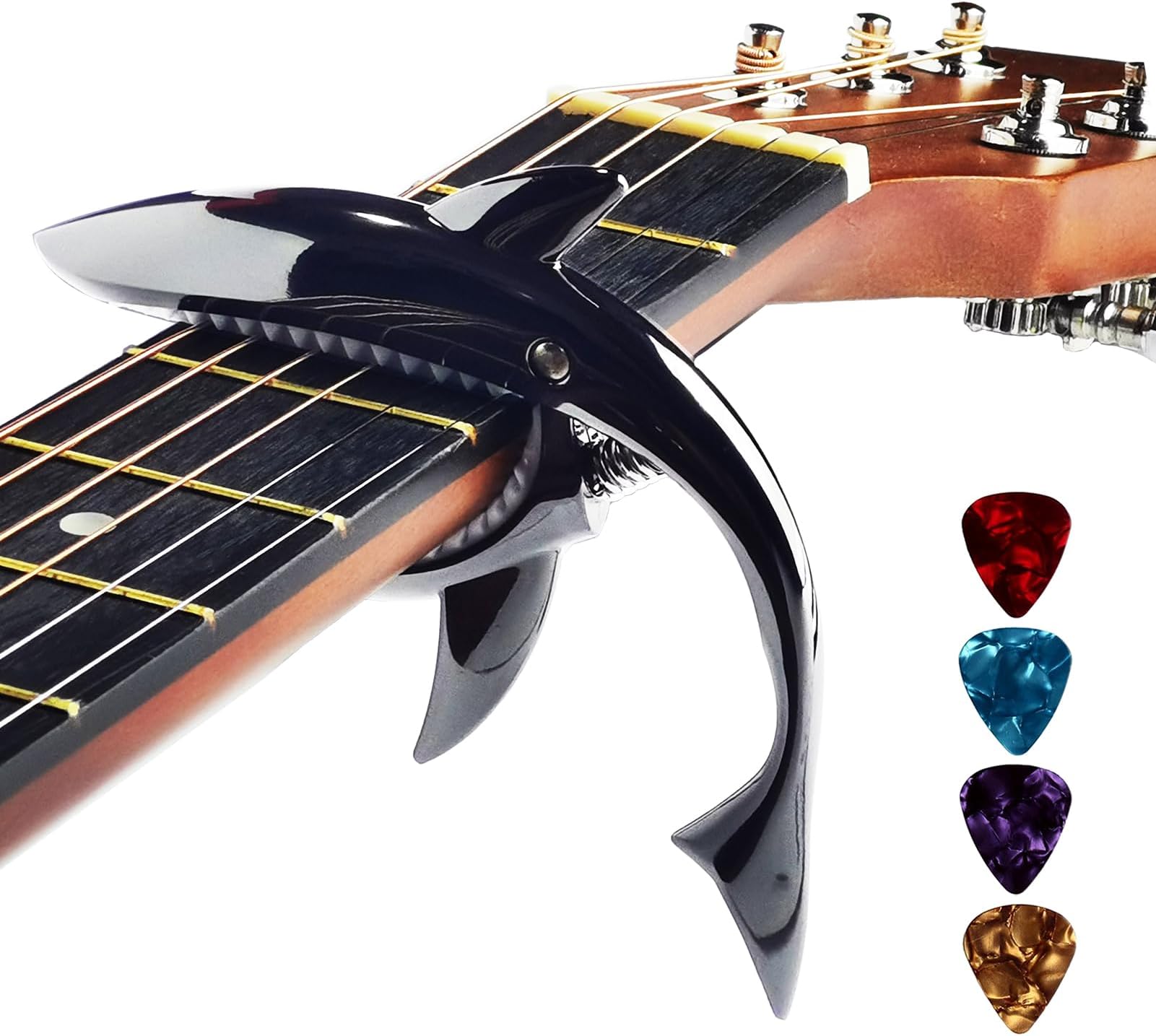 Capo,Guitar Capo For Acoustic Guitar Electric Guitar Ukulele Capo Shark