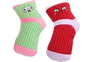 Coxdo Immortal Dog Toy, 2-Pack Pet Plush Toys, Dog Pacifier Toy, Puppy Chew Toys