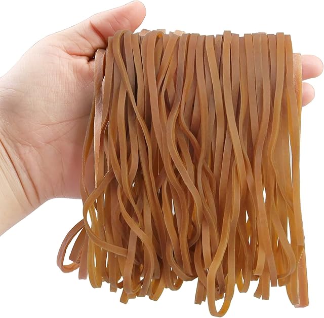 50 Pcs Large Elastic Bands, Large Rubber Elastic Bands, Strong Thick Elastic Rubber Bands Set for Home School Office Bank Supplies