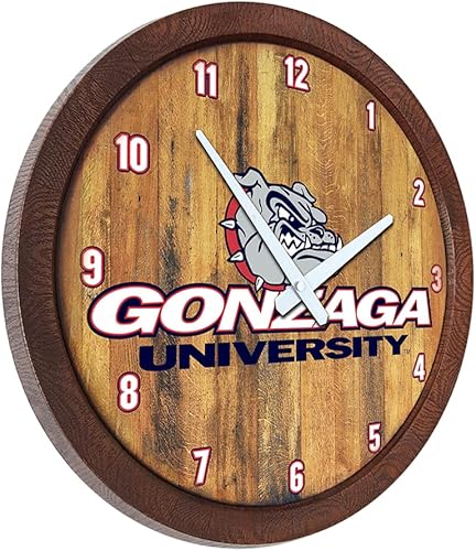 Miniatura 294 de The Fan-Brand NCAA Oklahoma Sooners: Faux Barrel Top Wall Clock Sports Team Bar Sign Décor - Home Man Cave, Party Decoration - Made On Demand