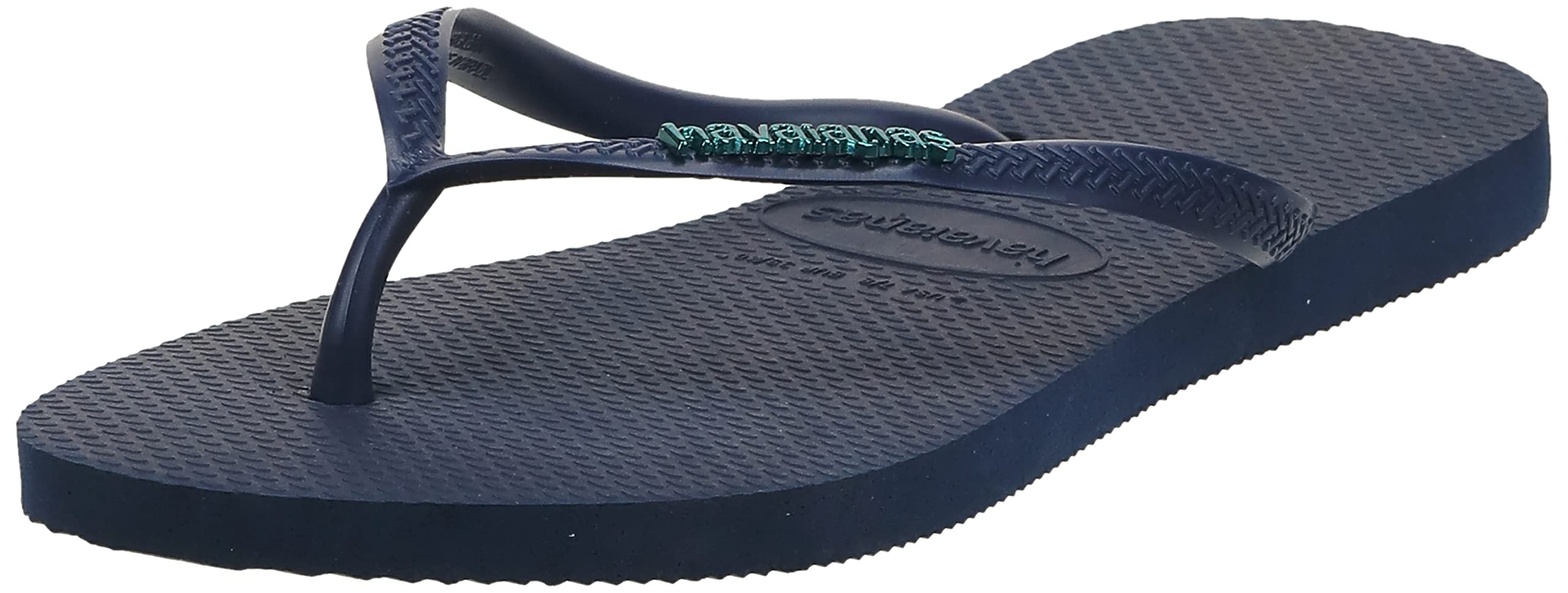 Havaianas Slim Logo Metallic Women FlipFlop Navy Blue/Navy Blue 3.5/4 UK