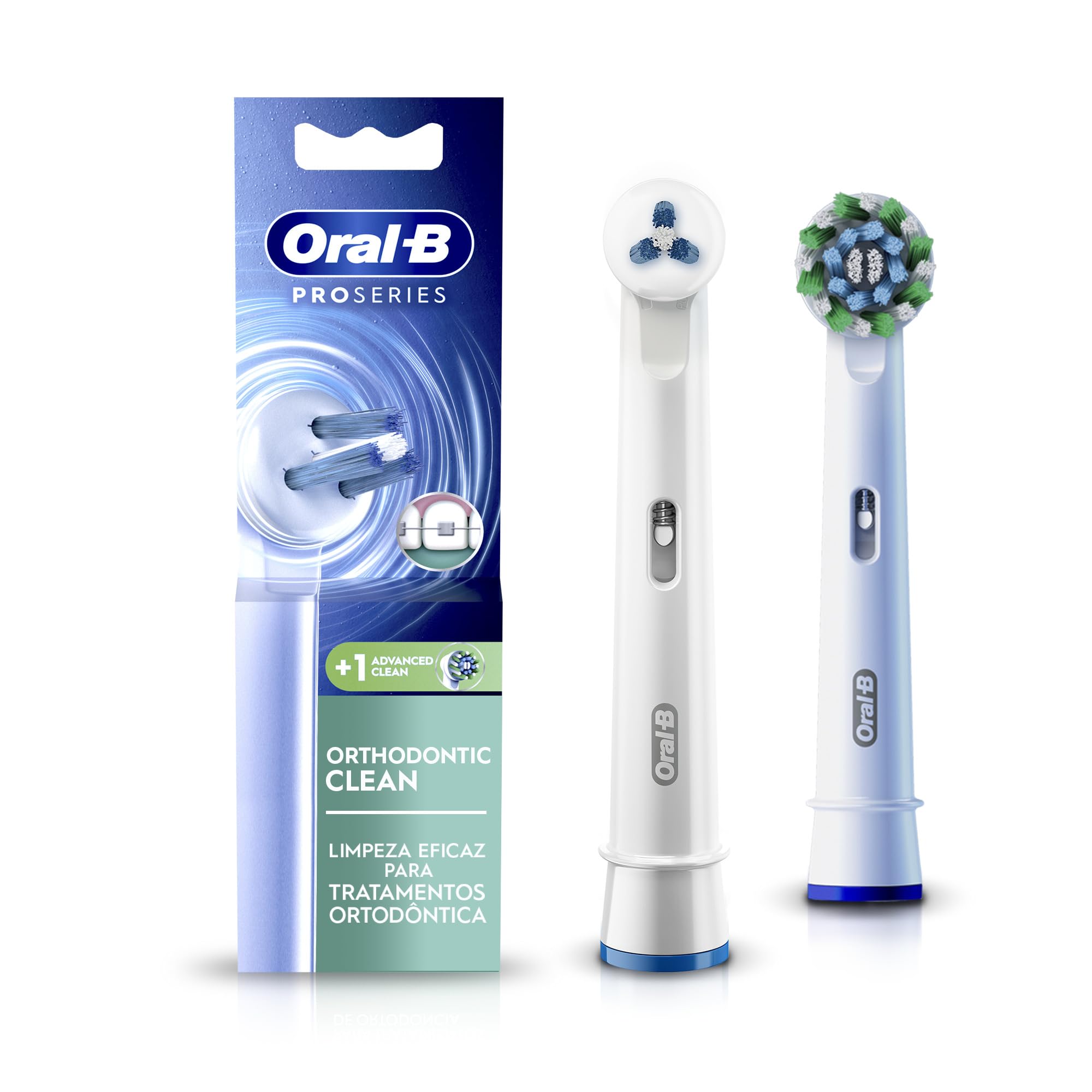 Oral-B Testine di ricambio Pro Series Orthodontic Clean, per spazzolino elettrico 2 pezzi