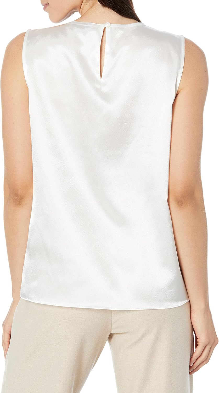 Calvin Klein Women's Back Keyhole + Button Closure Wear to Work Suits Woven Top - Image 2